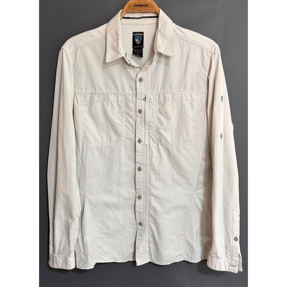 Kuhl Mens size Medium Wunderer Long Sleeve Button Shirt Fishing Hiking